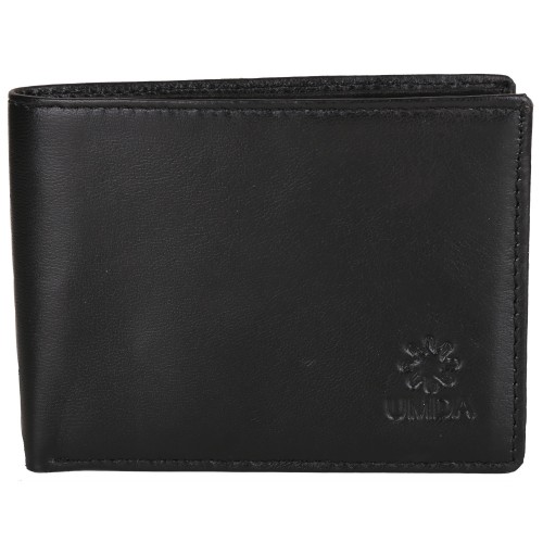 LEATHER GENTS WALLET SNGW101-BK